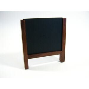 Mini Table Kitchen Desktop 6.5 Inch Wood Chalk Writing Board with Easel